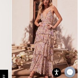 Astr | Dresses | Rosana Floral Tiered Ruffle Maxi Dress | Poshmark
